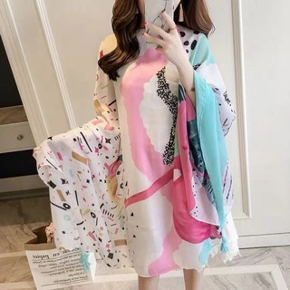 ผ้าพันคอ ผ้าคลุมไหล่ ของขวัญ ของฝาก กันหนาว กันลม กันแดด ราคาสุดคุ้ม ของใหม่ พร้อมส่งในไทย