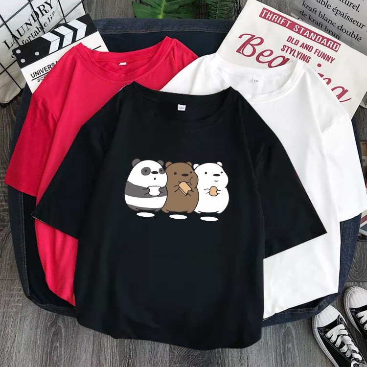 สื้อยืดผู้หญิงสาวลายการ์ตูนน่ารักD149เสื้อยืดแขนสั้นสุดอินเทรนด์ที่ใช้ได้ทั้งชายและหญิงD149