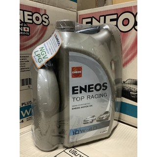 น้ำมันเครื่องกึ่งสังเคราะห์ ENEOS TOP Racing SN 10W-40 4+1L แถมฟรี! เสื้อ ENEOS คละแบบ