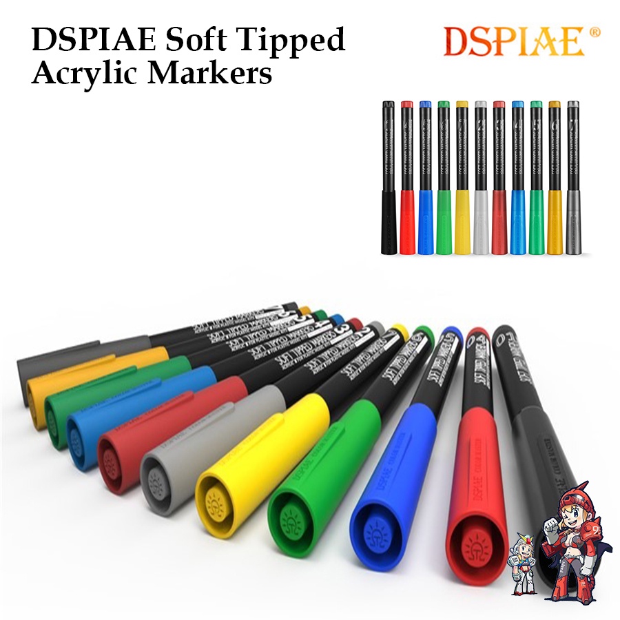 [DSPIAE] Marker Acrylic กันดั้มมาร์คเกอร์  ปากกา Gundam Marker Soft Tipped Acrylic Markers MK/MKM SE