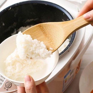 rice ladle ทัพพีไม้แท้ตักข้าวตักอาหาร ทัพพีไม้ ทัพพีตักข้าว ทัพพีไม้เนื้อแข็ง ที่ตักข้าวไม้ ตะหลิวไม้ เครื่องครัวไม้