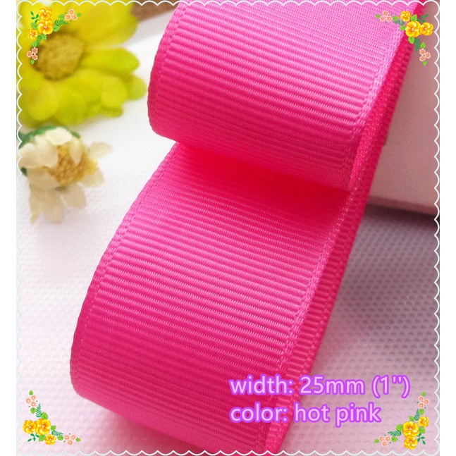 1 นิ้ว [5 ขนาดราคา] 30 สีสีทึบทั้งหมดโมโนโครมสีทึบซี่โครงริบบิ้นห่อเข็มขัด ทําเอง โบว์เข็มขัดวันหยุดห่อของขวัญเข็มขัด