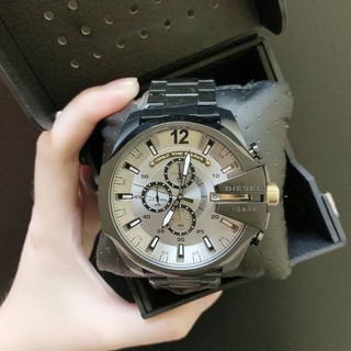 (สด-ผ่อน)🎗แท้100% Diesel Timeframes Mega Chief Grey Black Chronograph Quartz Mens Watch⌚