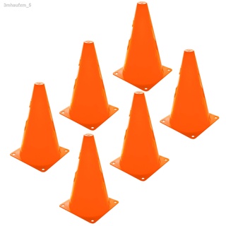 Sport Training Cone / กรวย ซ้อมวิ่ง ความสูง 20 ซม. (8นิ้ว) ชุด 6 อัน - สีส้ม