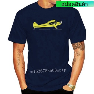 ขายดี เสื้อยืดลําลอง แขนสั้น คอกลม พิมพ์ลายนักบิน PPL Piper Cub Aircraft Inspired KNnphhAJaffl สไตล์คลาสสิก สําหรับผ