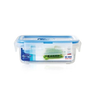 กล่องอาหารเหลี่ยม SUPER LOCK 6854 0.4 ลิตรFOOD CONTAINER SUPER LOCK 6854 0.4L RECTANGLE