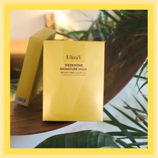 ✈️สินค้าพร้อมส่ง✈️แผ่นมาส์กหน้า Ultra V Idebenone Signature Mask