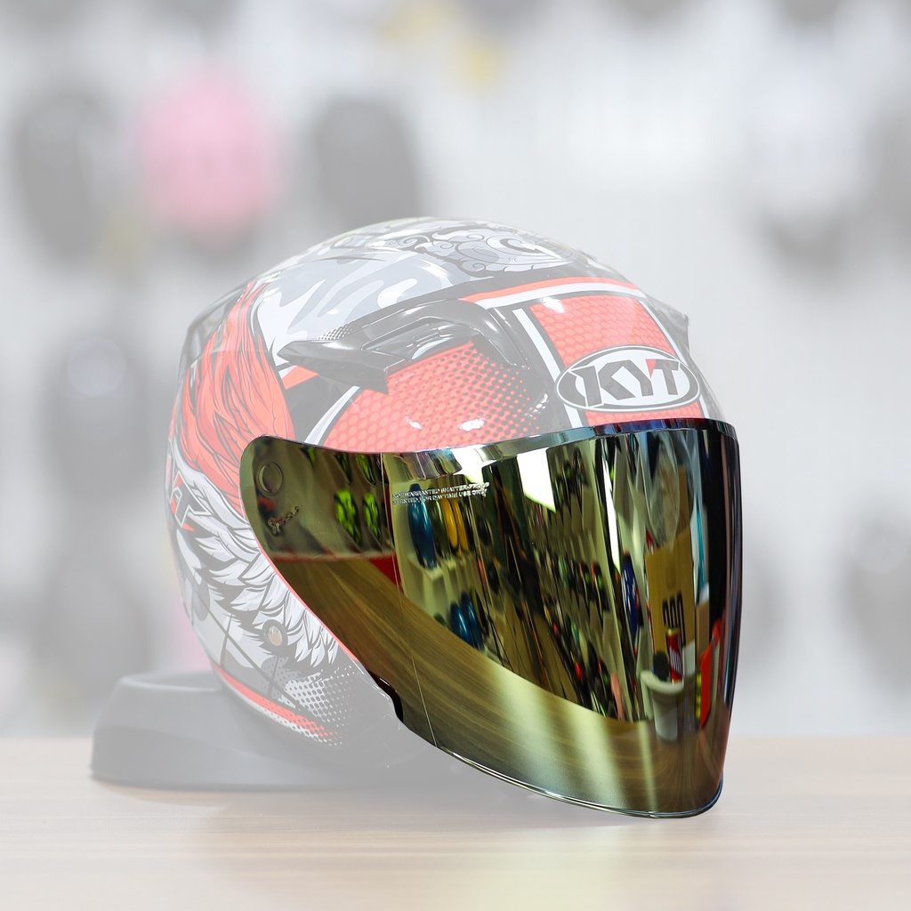 KYT Venom 3/4 Hat Glasses กระจกทองป้องกันแสงสะท้อน (ไม่รวมหัว)
