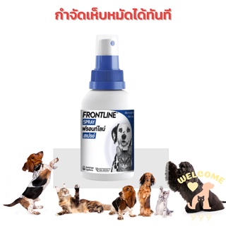 (พร้อมส่ง  เห็นผลทันที  ปลอดภัย) กำจัดเห็บหมัด Frontline spray  ฟรอนท์ไลน์ สเปรย์ สำหรับสุนัขและแมว ลูกหมา ลูกแมว