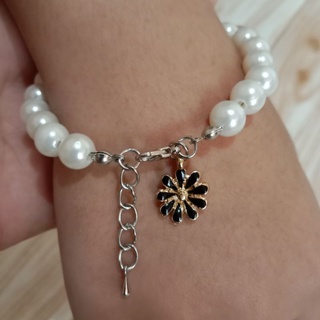 📿สร้อยข้อมือไข่มุก สร้อยข้อมือแฟชั่น ห้อยตุ้งติ้งน่ารักๆ