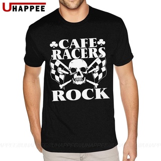 เสื้อยืดแขนสั้น ผ้าฝ้าย 100 ผ้าฝ้าย พิมพ์ลาย Cafe Racers Ton Up Rockers น่ารัก คุณภาพสูง สําหรับผู้ชาย