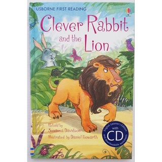 Clever rabbit and the lion with CD Audio เหมาะสำหรับน้องเริ่มต้นหัดอ่าน hard cover