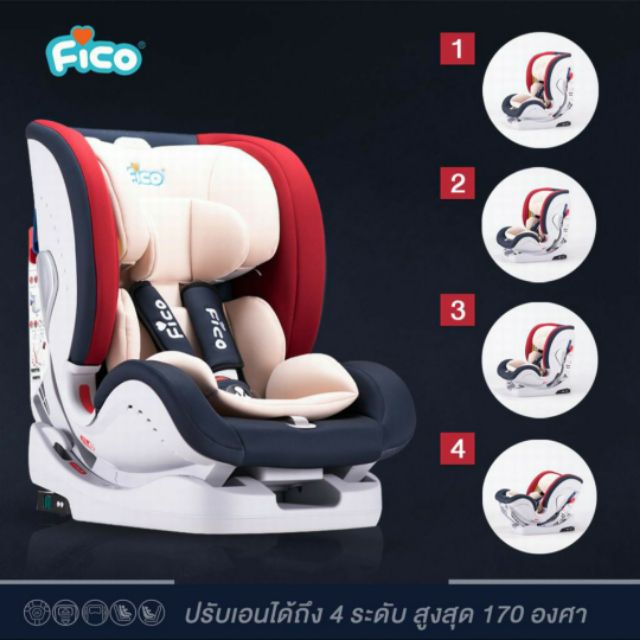 ⭐คาร์ซีท Fico รุ่น JM 06 เบลล์+ISOFIX