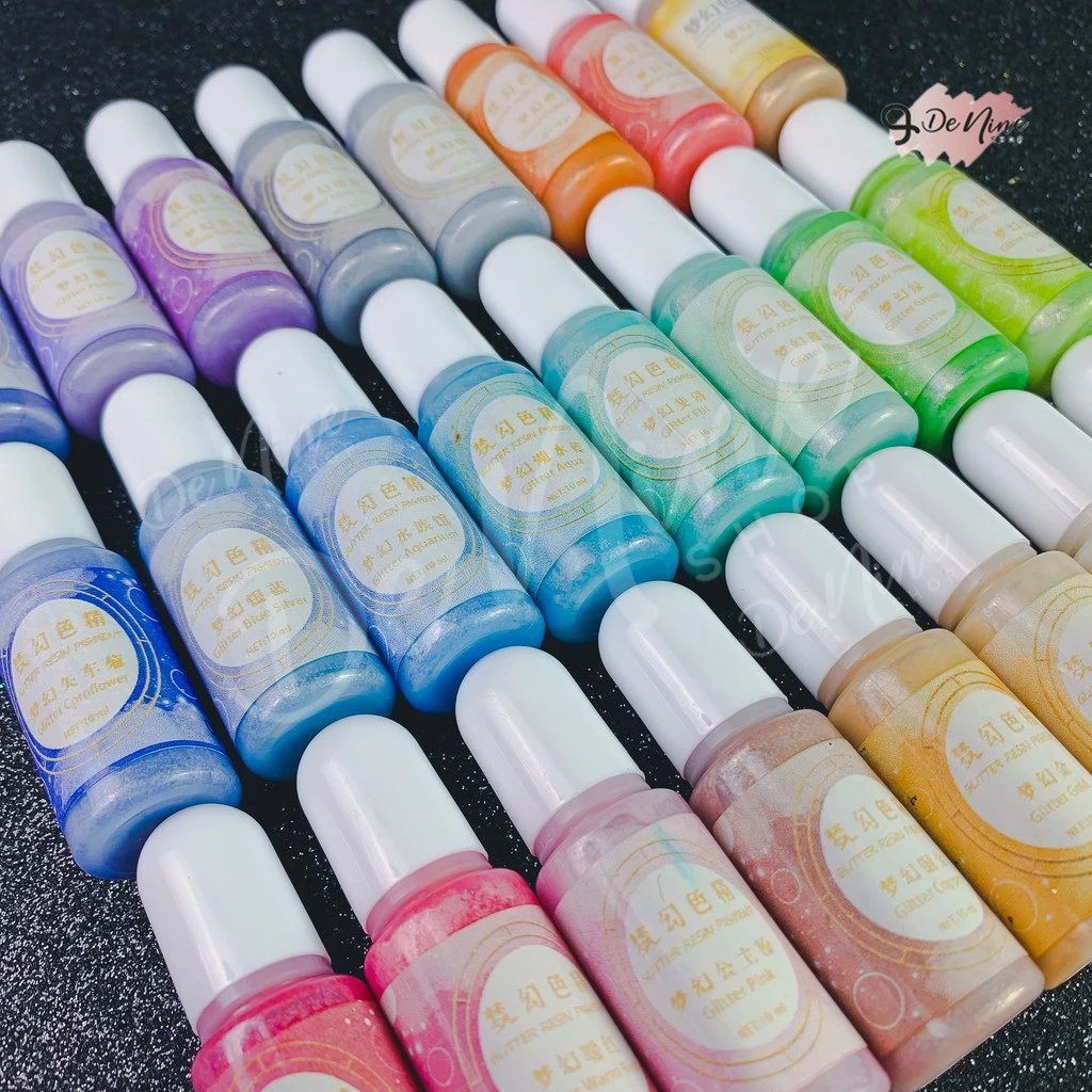 พร้อมส่ง!! สีผสมเรซิ่น สีชิมเมอร์ สีกลิตเตอร์ สีกากเพชร (03RS006)