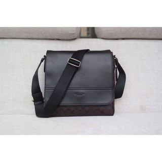 Coach Black brown ลาย C- ฝาสีดำ