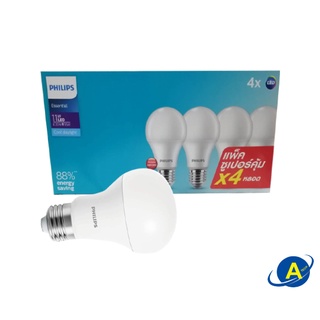 แพ็คซูเปอร์คุ้มx4 Philips หลอด LED Philips Essential LED Bulb 9W