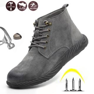 รองเท้านิรภัย รองเท้าหัวเห หัวเหล็ก พื้นเหล็ก รองเท้าทํางาน SIZE36-46