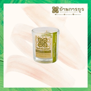 [ANC001-031]บ้านการบูร เทียนหอม กลิ่น มะพร้าว เปปเปอร์มินต์ Baankaraboon Aromatic Natural Candle Coconut &amp; Peppermint