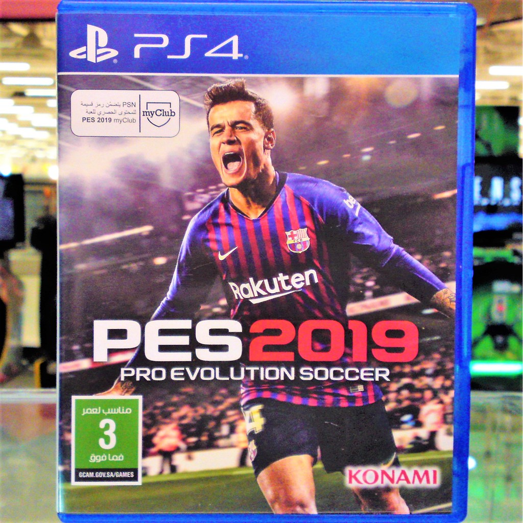 (Z2,EN) มือ2 PES 2019 แผ่นเกม PS4 แผ่นPS4 เกมส์ มือสอง ฟุตบอล Football