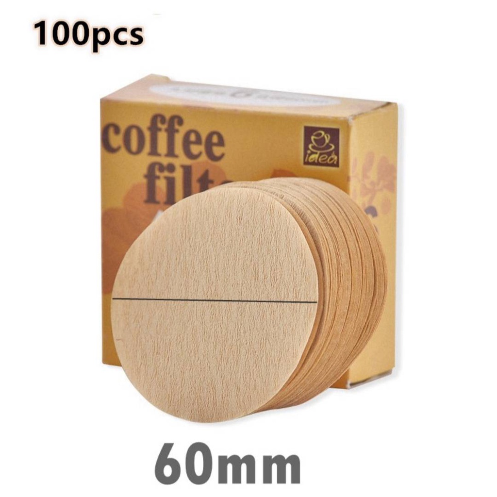 (พร้อมส่ง) กระดาษกรองกาแฟ moka pot 100 แผ่น แบบวงกลม สีน้ำตาล Moka Pot Paper Filter