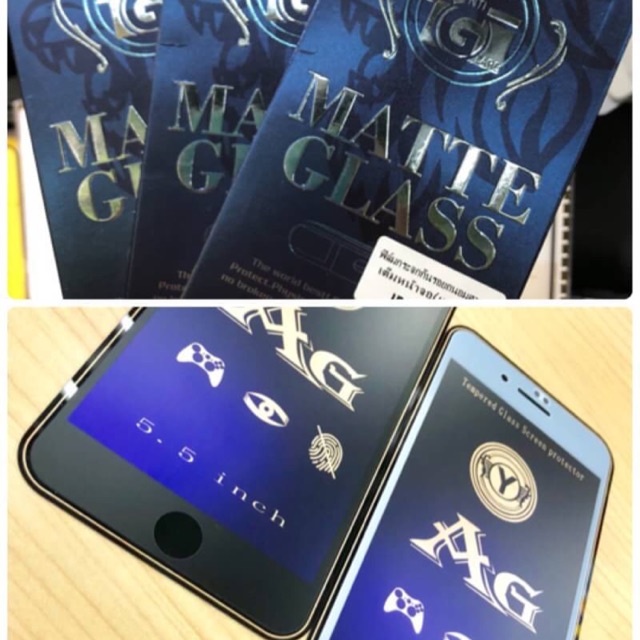 ฟิล์มกระจกเต็มจอ(ถนอมสายตาแบบด้าน) ip6 ip6+ ip7/ip8 ip7+/ip8+ ipx