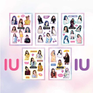 Sticker IU ไอยู size A6 (สั่งซื้อขั้นต่ำ50บาท คละแบบ คละลายได้ทั้งร้านค่ะ)