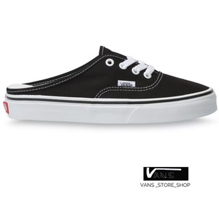 VANS AUTHENTIC MULE BLACK TRUE WHITE SNEAKERS สินค้ามีประกันแท้