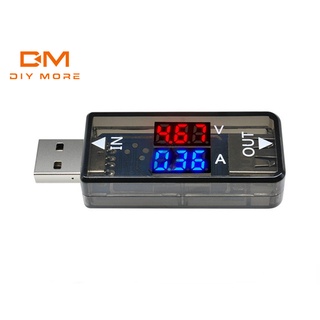 Diymore DC USB แรงดันไฟฟ้า และกระแสไฟ LED จอแสดงผลคู่ มิเตอร์ดิจิทัล โวลต์มิเตอร์ DC3 2-10v มิเตอร์วัดกระแสไฟ 0-3A