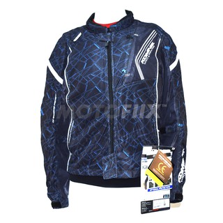 เสื้อการ์ด KOMINE รุ่น JK128 PROTECT FULL MESH ขนาด L สี BLUE,BLACK