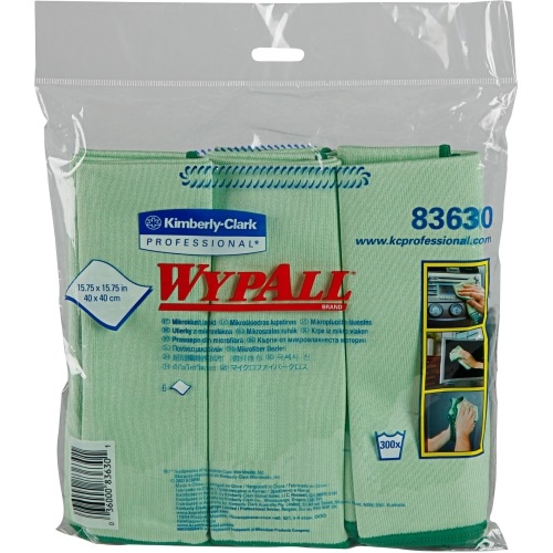 WYPALL* Microfiber Cloths – Green รหัสสินค้า 83630 (ผ้าไมโครไฟเบอร์ )