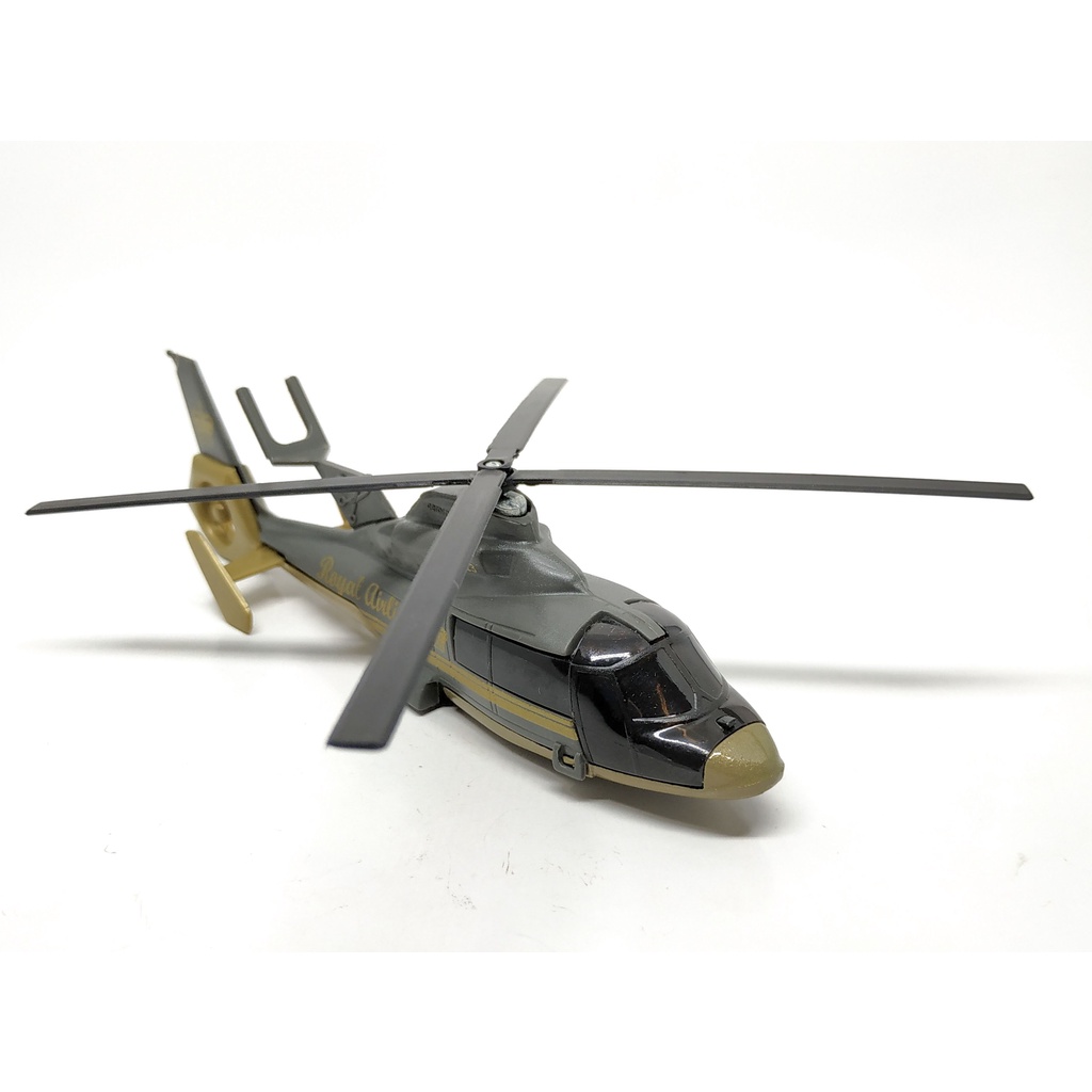 Majorette Helicopter Dauphin 2 SA365 - Royal Air - Gray Color / Plastic /scale 1/87 (5.1") no Package