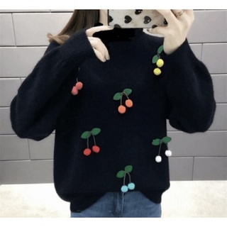 พร้อมส่ง เสื้อกันหยาวไหมพรม🍑