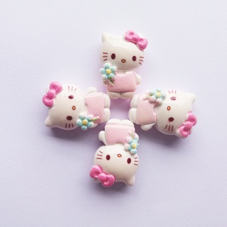 10 ชิ้น DIY เรซิน อีพ็อกซี่ อุปกรณ์คิตตี้ Hello Kitty เครื่องประดับผม กิ๊บติดผม ที่คาดผม ที่คาดผม อุปกรณ์เสริม เคสโทรศัพท์ ความงาม