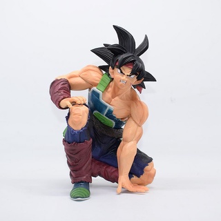 ฟิกเกอร์ Super Saiyan Budokui 3 Black Hair Goku Badak Squatting สําหรับตกแต่ง❤