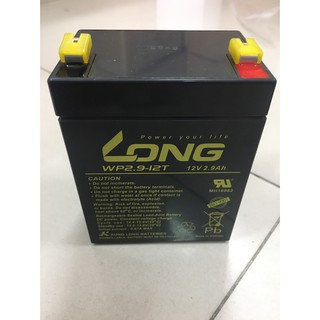 12v 2.9ah LONG แบตเตอรี่แห้ง เครื่องสำรองไฟ, UPS, ไฟฉุกเฉิน