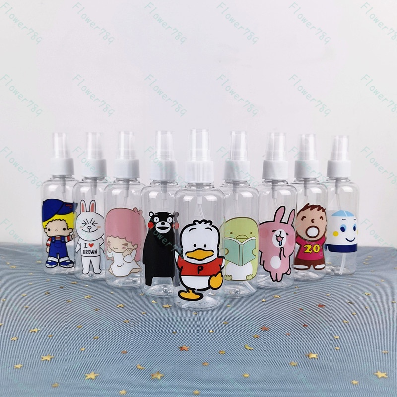 ขวดสเปรย์ลายการ์ตูนดอกไม้ขนาด 100 มล. สําหรับพกพาเดินทาง #4