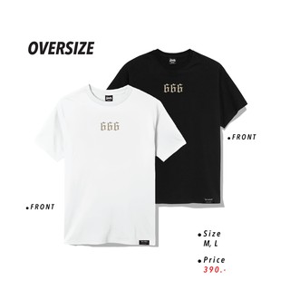 Fifty Cent ® เสื้อ Oversize ไซส์ใหญ่ รุ่น 666 ขาว ดำ ชาย หญิง M L / OS