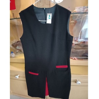 ชุดเดรสสีดำ ผ่าหน้า Size M