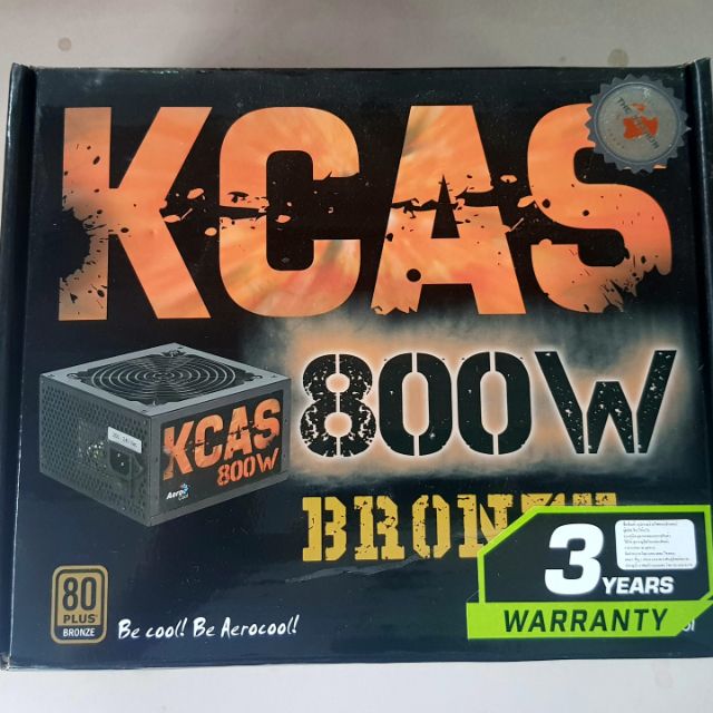 PSU 80+ KCAS 800W ประกันแอดไวซ์ 12มิย63