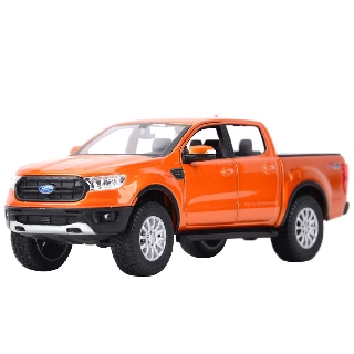 รถโมเดล Model Car Toys ประตูเปิดได้  Maisto 31521 2019 Ford Ranger 1:27 สีส้ม