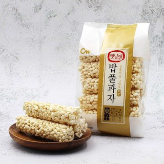 พร้อมส่ง CW 청우 밥풀과자 ขนมข้าวพองกรอบรสหวาน Korean traditional sweet rice snack 100g