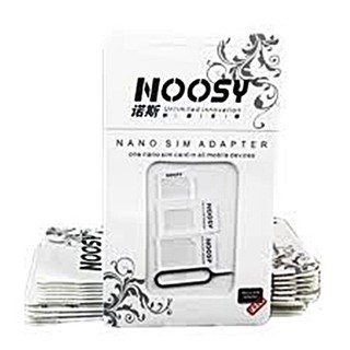 NOOSY  แท้ sim ซิม adapter 4 in 1 สี ขาว