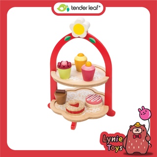 Tender Leaf Toys ของเล่นไม้ ของเล่นบทบาทสมมติ ชุดทำอาหาร ชุดน้ำชายามบ่าย Afternoon Tea Stand