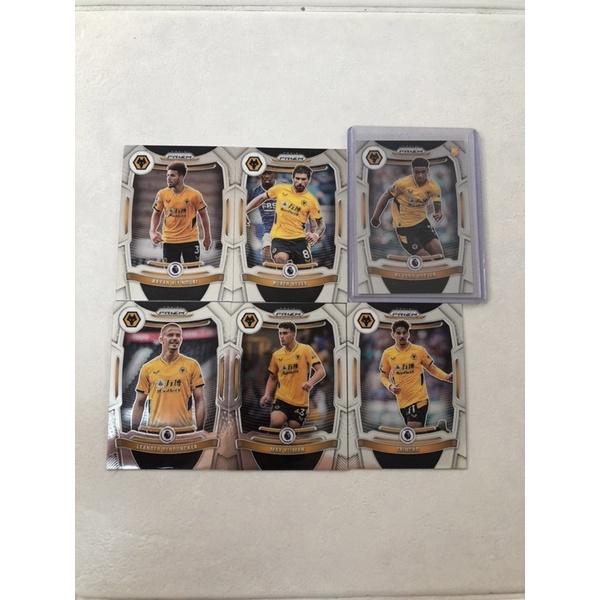 2021-22 Panini Prizm Premier League Soccer Cards Wolverhampton set 6 cards