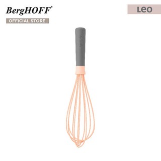 BergHOFF ที่ตีไข่สแตนเลสสตีลเคลือบซิลิโคน_x000D_
ที่ตีไข่  รุ่น Leo  ทนทาน 28 x  7 x 7 ซม. สีส้ม 3950048