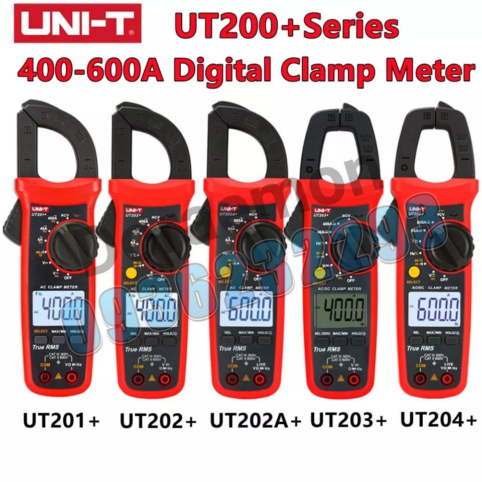 UNI-T UT201+UT202+,UT202A+,UT203+,UT204+คลิปแอมป์ แคล้มป์มิเตอร์ มิเตอร์วัดไฟดิจิตอล มัลติมิเตอร์ มิเตอร์วัดไฟ