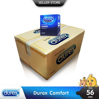 Durex Comfort ถุงยาง ใหญ่พิเศษ ผิวเรียบ ขนาด 56 มม. บรรจุ 1 ลัง (288 กล่อง)