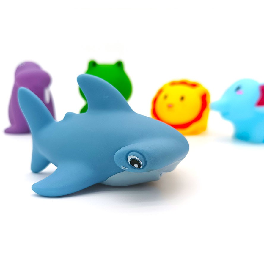 ของเล่นอาบน้ํา อ่างอาบน้ํา รูปสัตว์ เต่า ฉลาม สิงโต เป็ด ลอยน้ํา สเปรย์น้ํา ของเล่นเด็ก ของเล่นในห้องน้ํา - รูปที่ 6