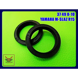 YAMAHA M-SLAZ R15 FRONT SHOCK SEAL (37 49 8-10) SET (1 PAIR) // ซีลโช๊คหน้า 37 49 8-10 (1 คู่) สินค้าคุณภาพดี