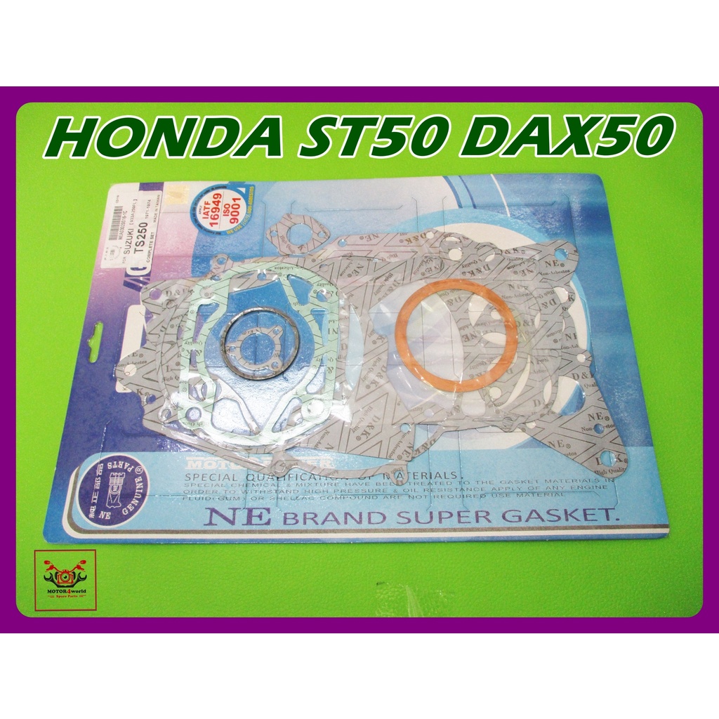 GASKET COMPLETE SET "ISO 9001" Fit For HONDA ST50 DAX50 // ปะเก็นเครื่อง ชุดใหญ่ ไม่มีแร่ใยหิน